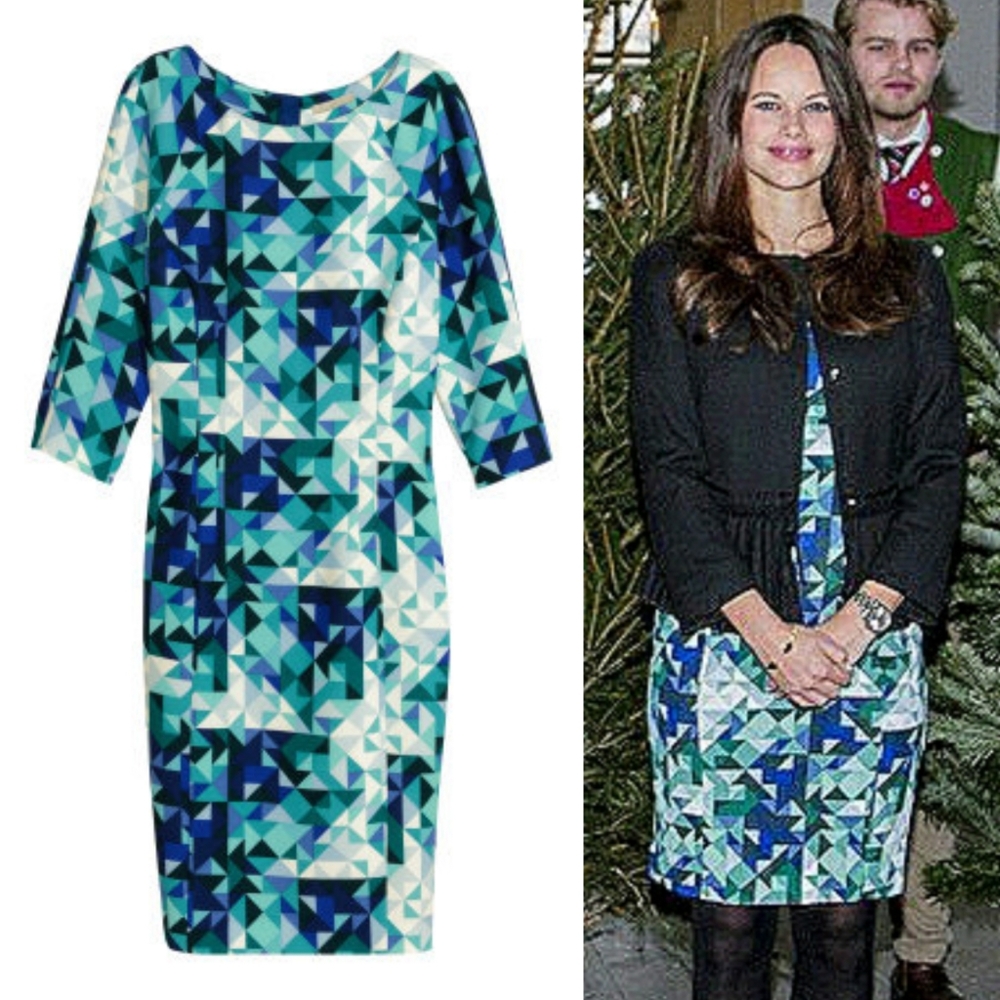 H&M Geometric print dress ASO Princess Sofia